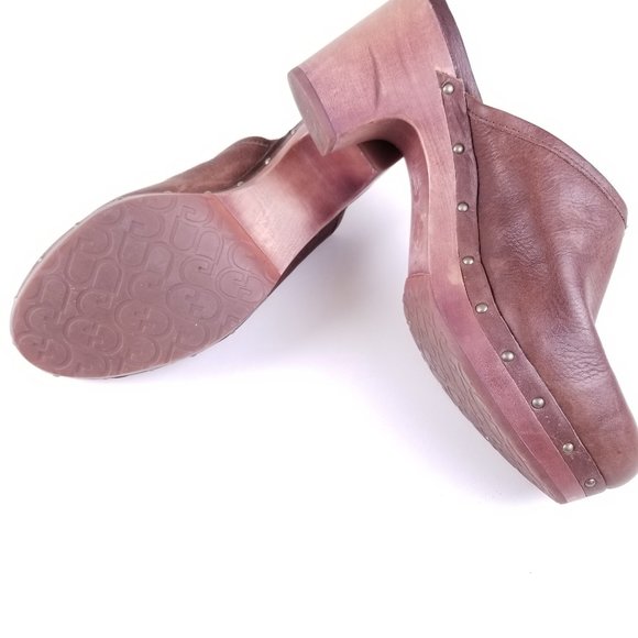 Ugg Clogs Leather Abbie 5933 Size 9 - Picture 5 of 5